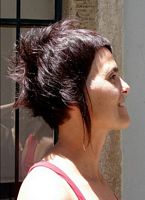 cieniowane fryzury krótkie - uczesanie damskie z włosów krótkich cieniowanych zdjęcie numer 140B